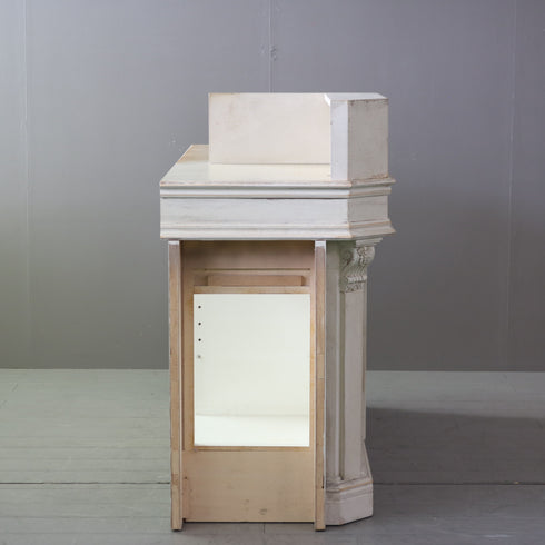 C620 レジカウンター 白 木製 什器 高さ110㎝ 幅160㎝ 奥行き60㎝