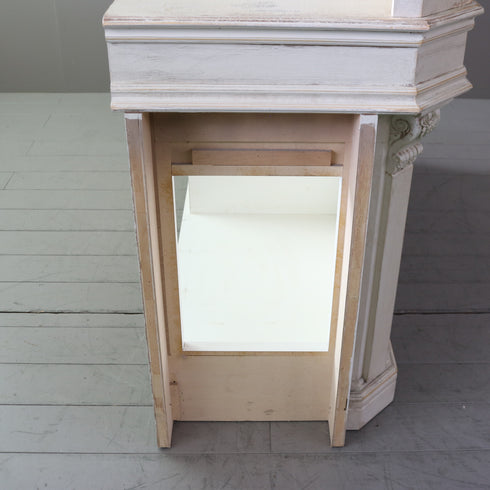 C620 レジカウンター 白 木製 什器 高さ110㎝ 幅160㎝ 奥行き60㎝