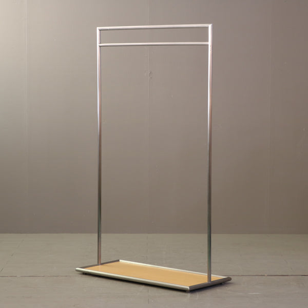 A621 ハンガーラック ステンレス×ウッド 什器 高さ151㎝ 幅90㎝ 奥行き40㎝