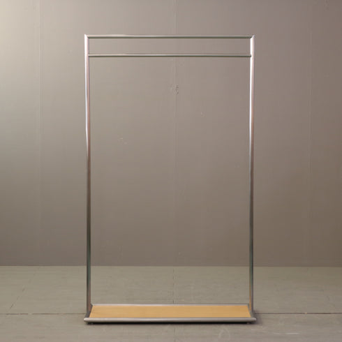 A621 ハンガーラック ステンレス×ウッド 什器 高さ151㎝ 幅90㎝ 奥行き40㎝