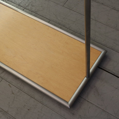 A621 ハンガーラック ステンレス×ウッド 什器 高さ151㎝ 幅90㎝ 奥行き40㎝