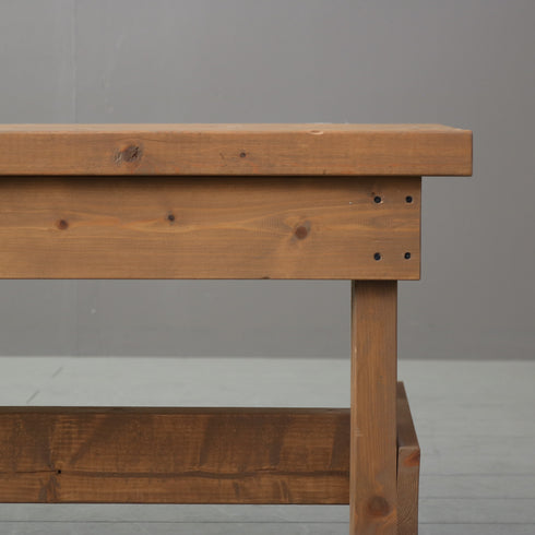 C624 木製ベンチ 什器 高さ45㎝ 幅125㎝ 奥行き44㎝