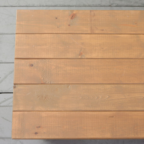 C624 木製ベンチ 什器 高さ45㎝ 幅125㎝ 奥行き44㎝