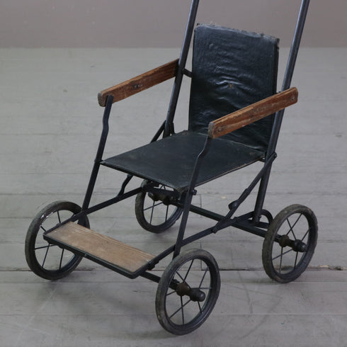 C628 アンティークベビーカー ウッド×アイアン 輸入家具 高さ83㎝ 幅45㎝ 奥行き63㎝