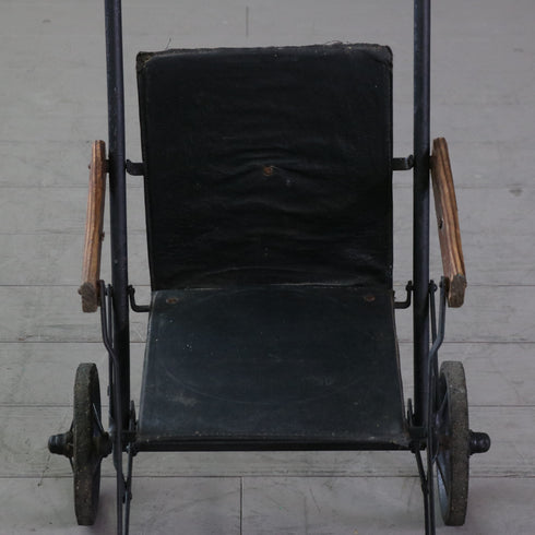 C628 アンティークベビーカー ウッド×アイアン 輸入家具 高さ83㎝ 幅45㎝ 奥行き63㎝