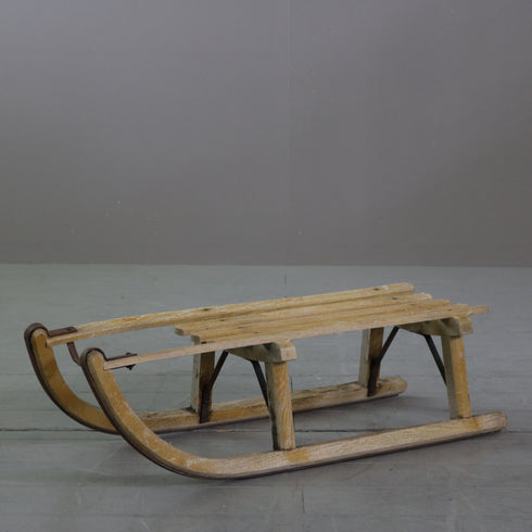 C629 アンティーク木製そり 輸入家具 高さ23㎝ 幅84㎝ 奥行き34㎝