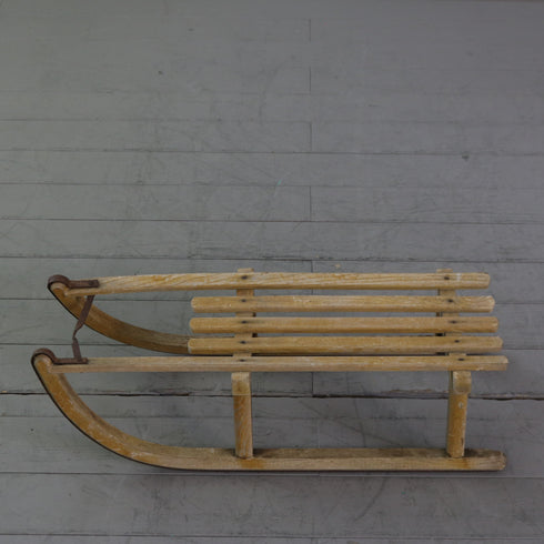 C629 アンティーク木製そり 輸入家具 高さ23㎝ 幅84㎝ 奥行き34㎝