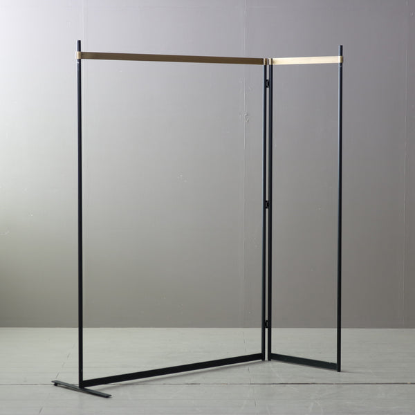 A633 開閉式ハンガーラック 金属製 什器 高さ156㎝ 幅120㎝ 奥行き68㎝