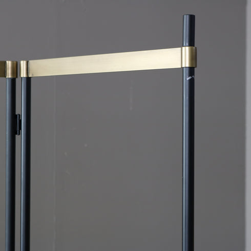 A633 開閉式ハンガーラック 金属製 什器 高さ156㎝ 幅120㎝ 奥行き68㎝