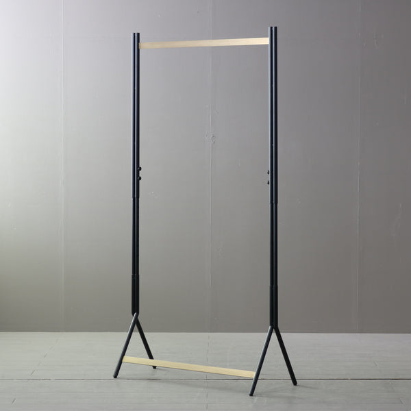 A634 ハンガーラック 伸縮 金属製 什器 高さ137㎝ 幅90㎝ 奥行き38㎝