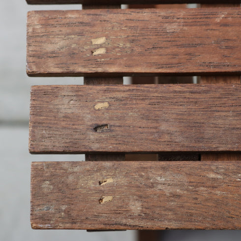 C640 折り畳みスツール 木製 輸入家具 高さ25㎝ 幅25㎝ 奥行き25㎝