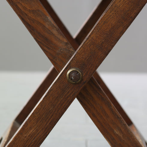 C653 折り畳みチェア 木製 輸入家具 高さ33㎝ 幅31㎝ 奥行き25㎝