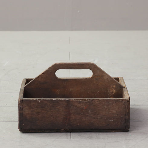 C662 ツールボックス 木製 輸入家具 高さ16㎝ 幅29㎝ 奥行き23㎝