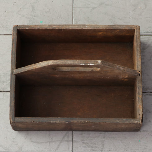 C662 ツールボックス 木製 輸入家具 高さ16㎝ 幅29㎝ 奥行き23㎝