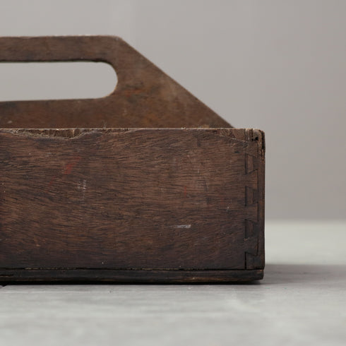 C662 ツールボックス 木製 輸入家具 高さ16㎝ 幅29㎝ 奥行き23㎝