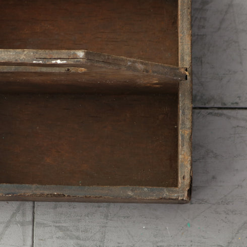 C662 ツールボックス 木製 輸入家具 高さ16㎝ 幅29㎝ 奥行き23㎝