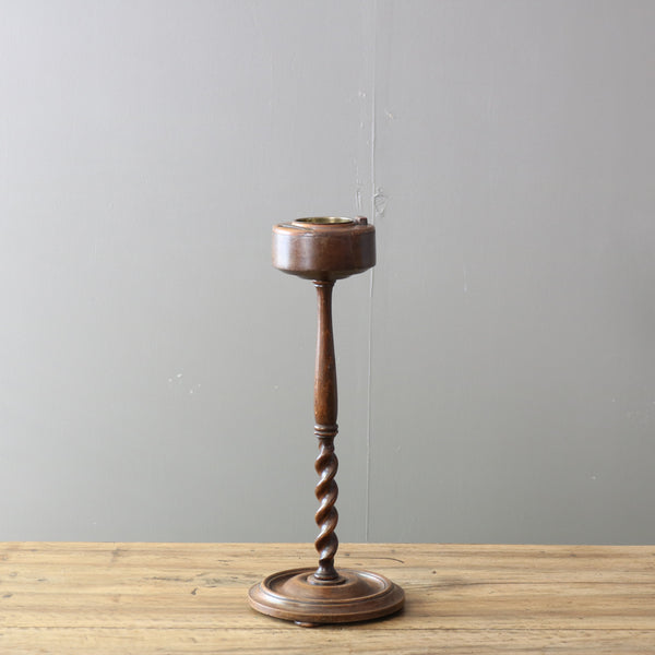 C680 スタンド灰皿 木製 ドイツ輸入家具 高さ59㎝ 幅24㎝ 奥行き24㎝