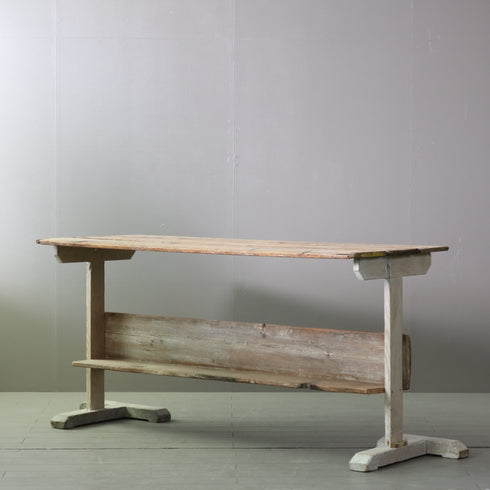 C683 アンティーク テーブル 作業台 木製 ドイツ輸入家具 高さ86㎝ 幅208㎝ 奥行き70㎝