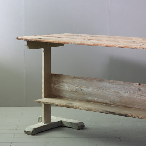 C683 アンティーク テーブル 作業台 木製 ドイツ輸入家具 高さ86㎝ 幅208㎝ 奥行き70㎝