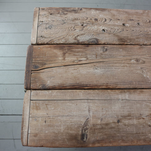 C683 アンティーク テーブル 作業台 木製 ドイツ輸入家具 高さ86㎝ 幅208㎝ 奥行き70㎝