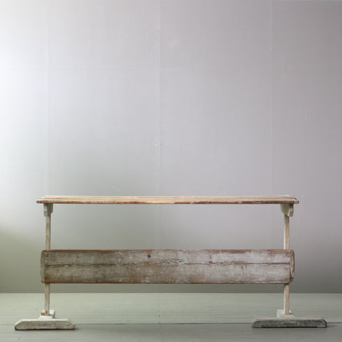 C683 アンティーク テーブル 作業台 木製 ドイツ輸入家具 高さ86㎝ 幅208㎝ 奥行き70㎝