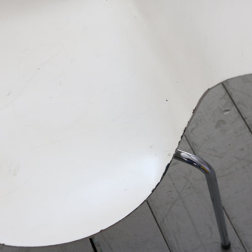 C690 白チェア ウッド×アイアン 高さ79㎝ 幅49㎝ 奥行き47㎝