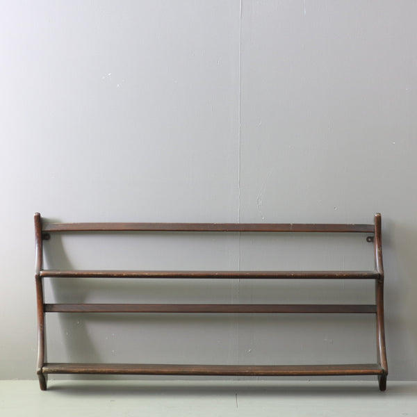 英国老舗家具メーカーERCOLのヴィンテージ木製ウォールラックの全体写真