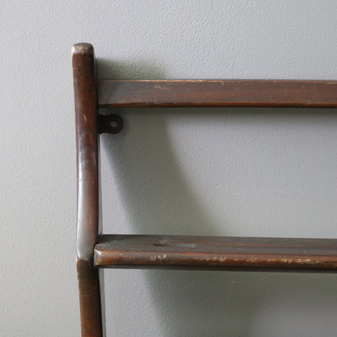 アーコール ウォールラック 木製 イギリス輸入家具 高さ50㎝ 幅97㎝ 奥行き13㎝ 【C693】