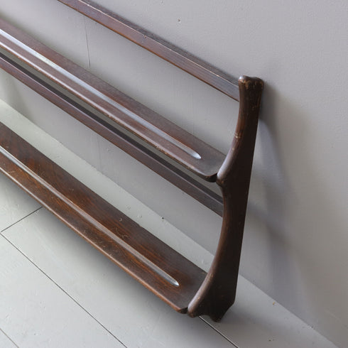 アーコール ウォールラック 木製 イギリス輸入家具 高さ50㎝ 幅97㎝ 奥行き13㎝ 【C693】