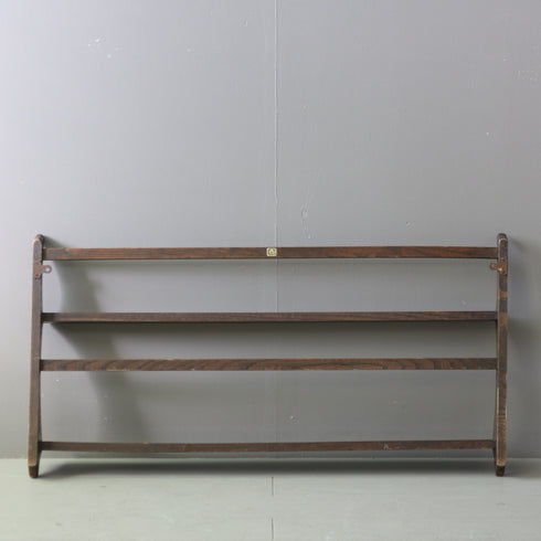 アーコール ウォールラック 木製 イギリス輸入家具 高さ50㎝ 幅97㎝ 奥行き13㎝ 【C693】