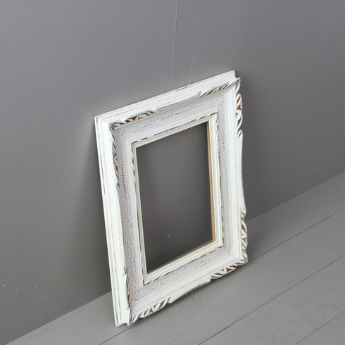 G694 額縁 白 木製 高さ52㎝ 幅42㎝ 奥行き5㎝