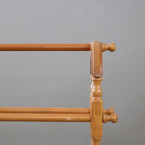 ヴィンテージ タオルスタンド 英国 木製 高さ78㎝ 幅72㎝ 奥行き32㎝ 【C703】