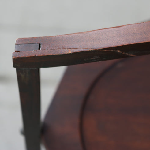 アンティーク ケーキスタンド 木製 イギリス輸入家具 高さ86㎝ 幅26㎝ 奥行き25㎝ 【C708】