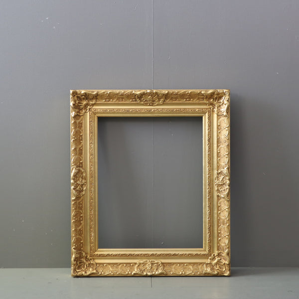 G717 ヴィンテージ 額縁 ゴールド H63/W54/D8