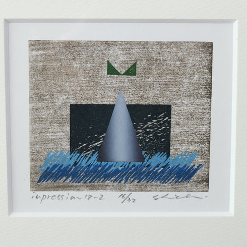 K5 版画作品 リトグラフ 黒フレーム