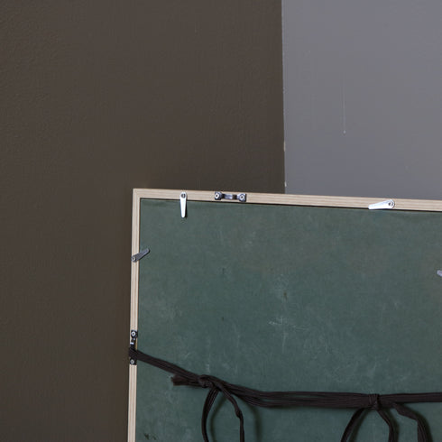 K7 抽象作品 木製naturalフレーム グリーングラデーション