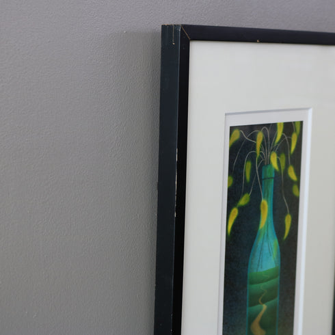 K8 版画作品 リトグラフ 黒フレーム ボトルモチーフ