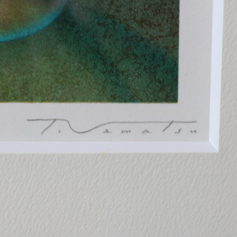 K8 版画作品 リトグラフ 黒フレーム ボトルモチーフ