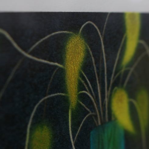 K8 版画作品 リトグラフ 黒フレーム ボトルモチーフ