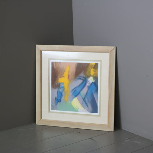 K14 抽象作品 木製ナチュラルフレーム