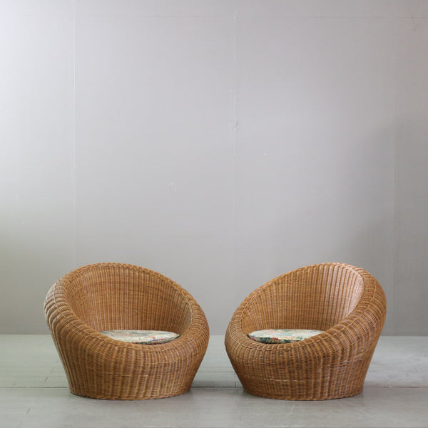 C728 ラタン チェア 高さ56㎝ 幅76㎝ 奥行き70㎝