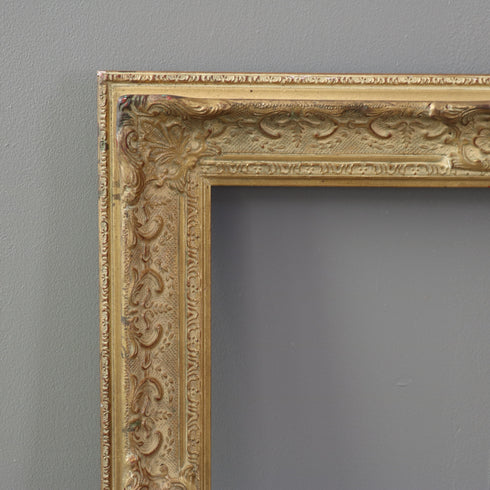 G732 ヴィンテージ額縁 ライトゴールド H66/W58/D7