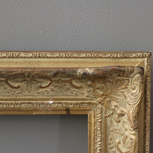 G732 ヴィンテージ額縁 ライトゴールド H66/W58/D7