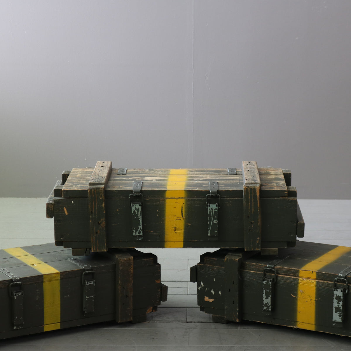 C742】 ヴィンテージ ミリタリーボックス H21/W73/D36 – uragami