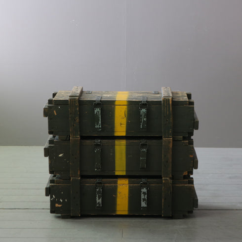 C742 ヴィンテージ ミリタリーボックス H21/W73/D36