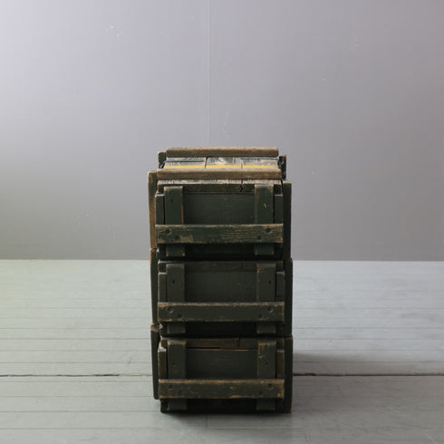 C742 ヴィンテージ ミリタリーボックス H21/W73/D36