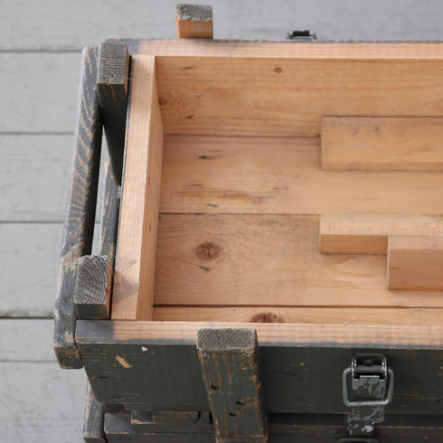 C742 ヴィンテージ ミリタリーボックス H21/W73/D36