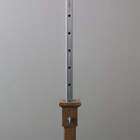 T字ハンガーラック 伸縮 ウッド×アイアン 什器 高さ112㎝ 幅60㎝ 奥行き40㎝ 【A753】