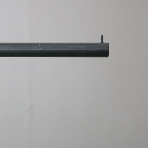 T字ハンガーラック 黒 伸縮 金属製 什器 高さ146㎝ 幅70㎝ 奥行き50㎝ 【A755】