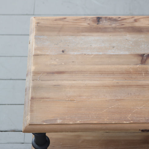 ヴィンテージ調 オープンシェルフ 3段 ウッド×アイアン 什器 高さ71㎝ 幅160㎝ 奥行き44㎝ 【C757】